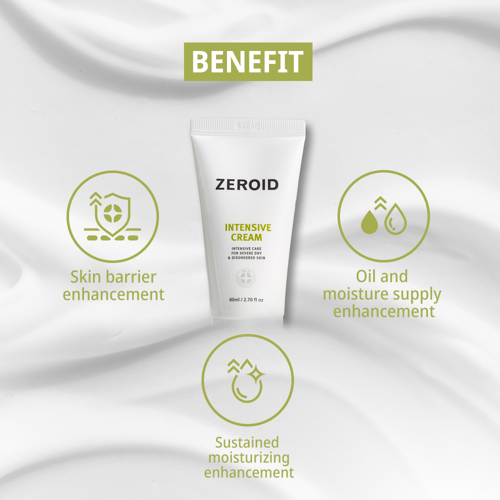 ZEROID INTENSIVE CREAM deep hydration 80ml Special Set (+intensive cream 10ml+intensive hydrating Ampoule 7ml)
