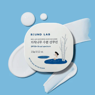ROUND LAB BIRCH JUICE MOISTURIZING SUN CUSHION 15G