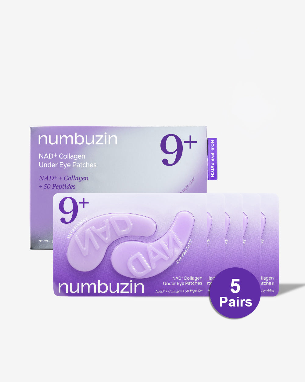 Numbuzin No.9+ NAD+ + Collagen + 50 PEPTIDES UNDER EYE PATCHES