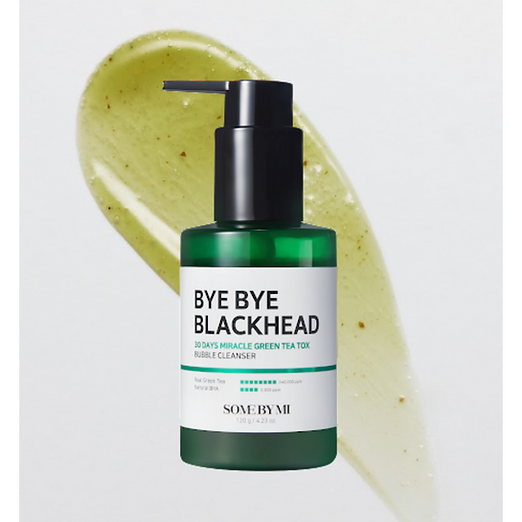 SOME BY MI BYE BYE BLACKHEAD 30 days miracle green tea tox bubble cleanser 4.23 oz.