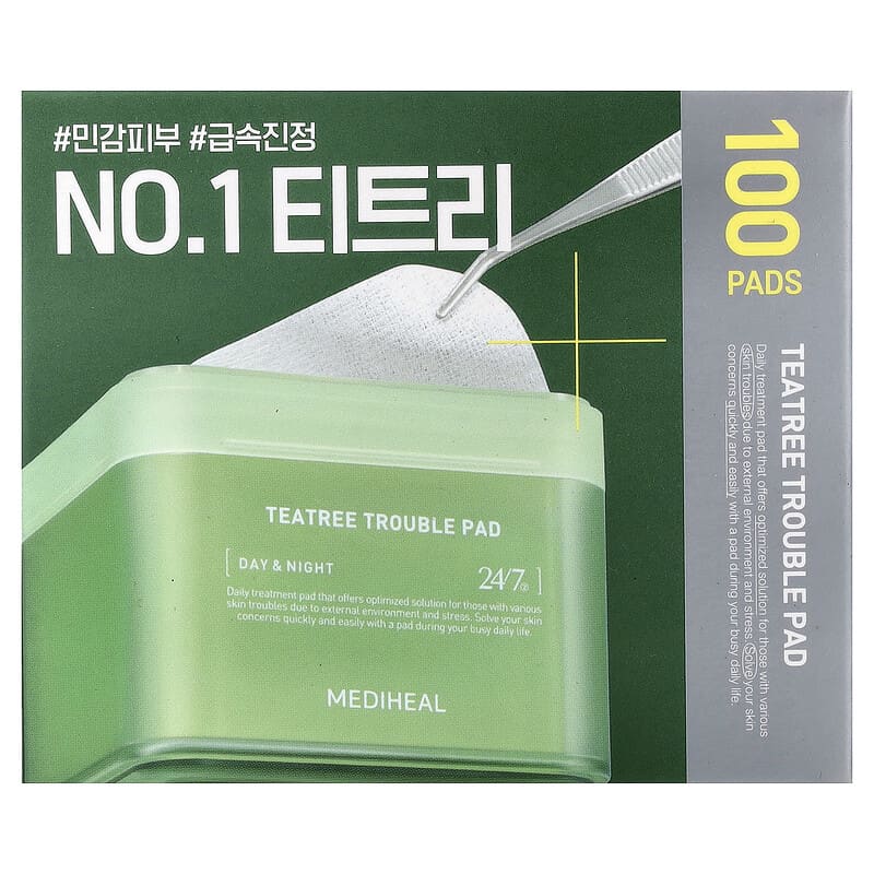 Mediheal TEATREE TROUBLE PAD 100 day & night