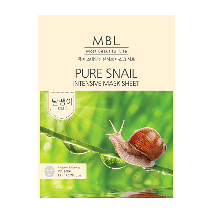 The Original Korean Mask MBL PURE SNAIL INTENSIVE MASK SHEET