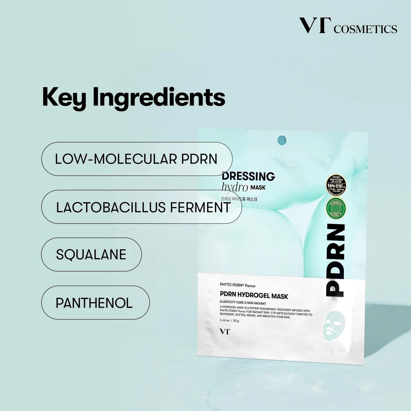 PDRN DRESSING HYDRO GEL MASK / ELASTICITY CARE &SKIN RADIANT