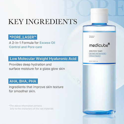 Medicube Zero Pore Toner [250ml]