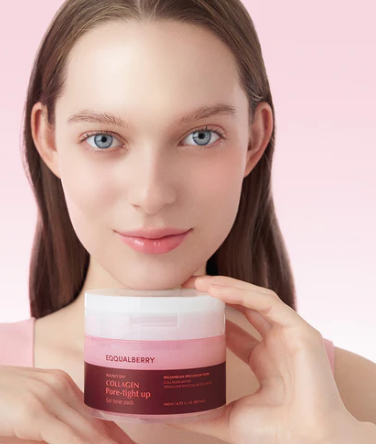 EQQUALBERRY COLLAGEN PORE-TIGHT UP GEL TONER  PADS