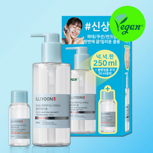 ILLIYOON Ceramide Derma 6.0 Cleansing Water Foam Special Set (250mL + 30mL)