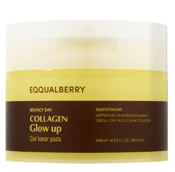 EQQUALBERRY COLLAGEN GLOW UP GEL TONER PADS